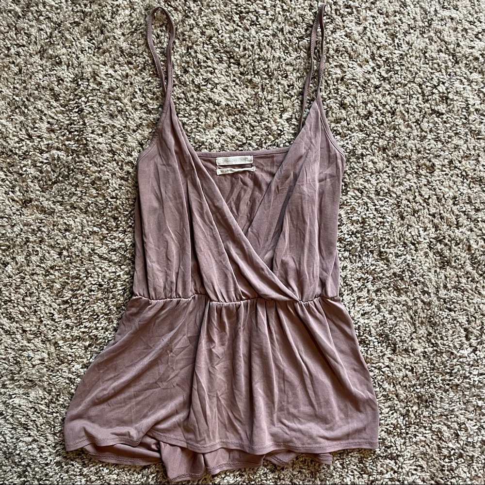 Plum flowy tank